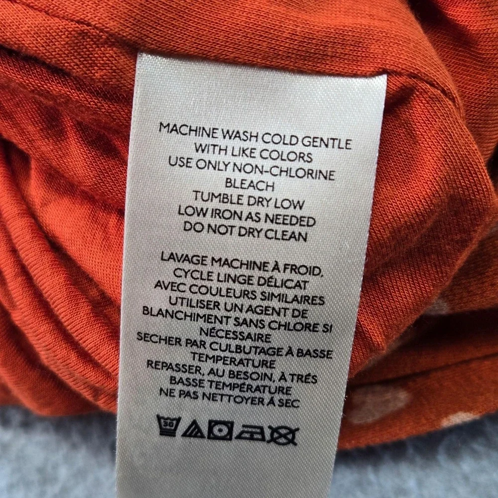 Free People Dress Womens S Orange Maxi Bodycon Polka Dot Ruched Cutout Back